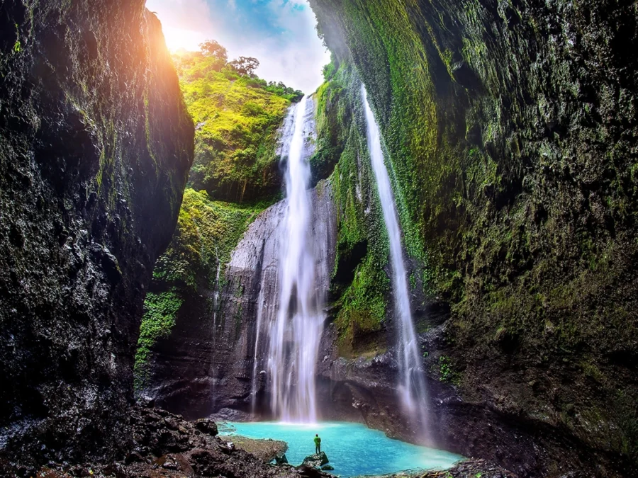 Madakaripura waterfall is the tallest waterfall in java